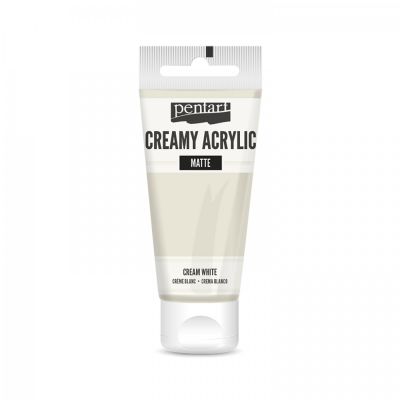 Akrylová farba krémová, matná, krémová, 60 ml
