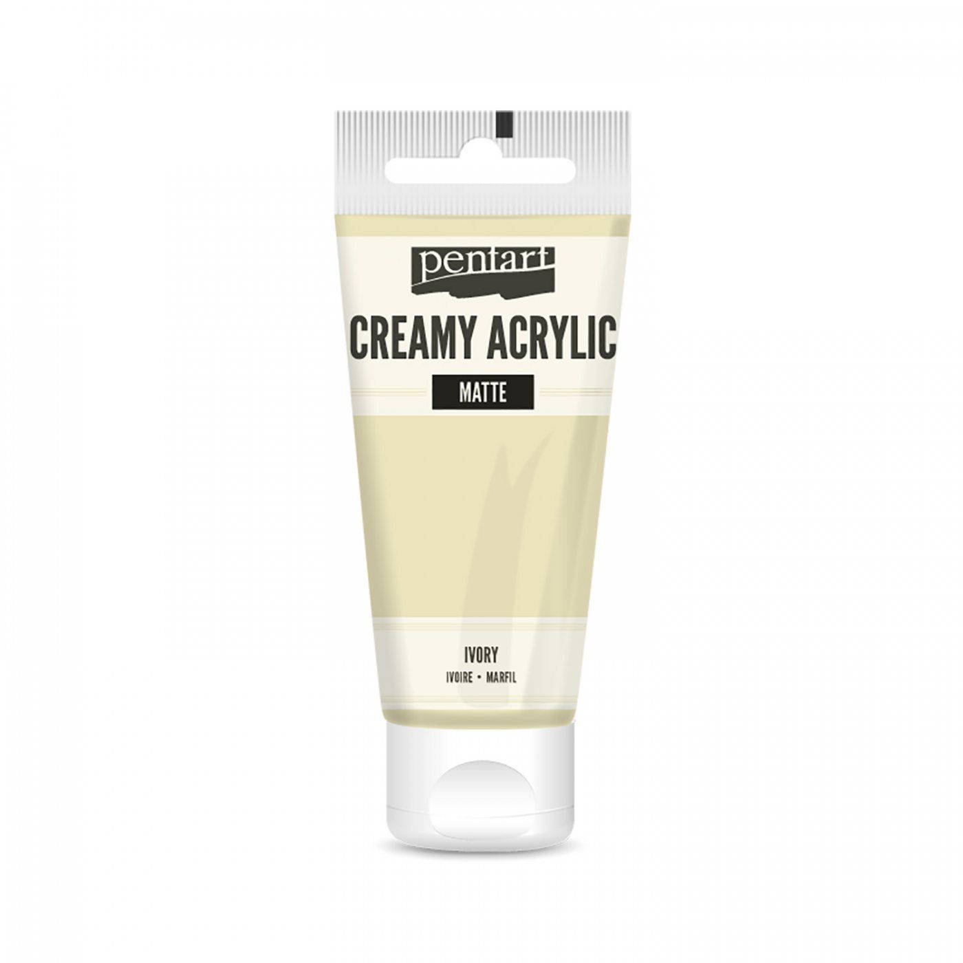 Akrylová farba krémová, matná, slonovina, 60 ml