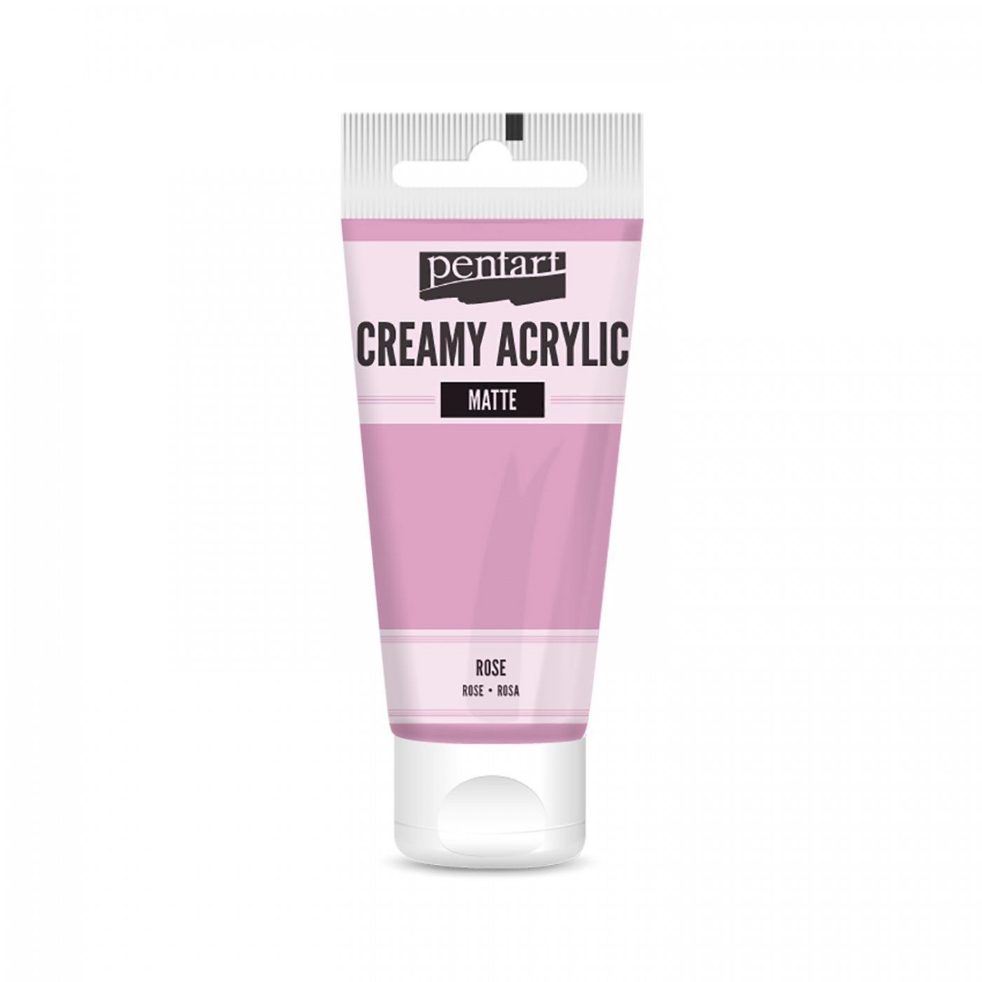 Akrylová farba krémová, matná, ružová, 60 ml