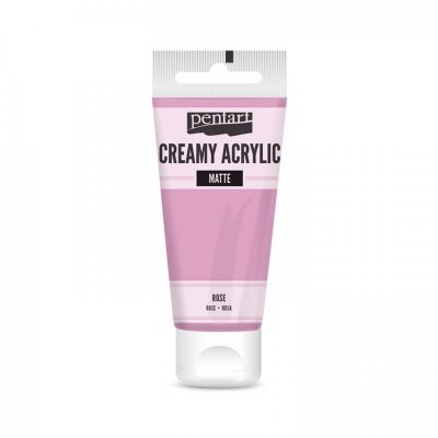 Akrylová farba krémová, matná, ružová, 60 ml