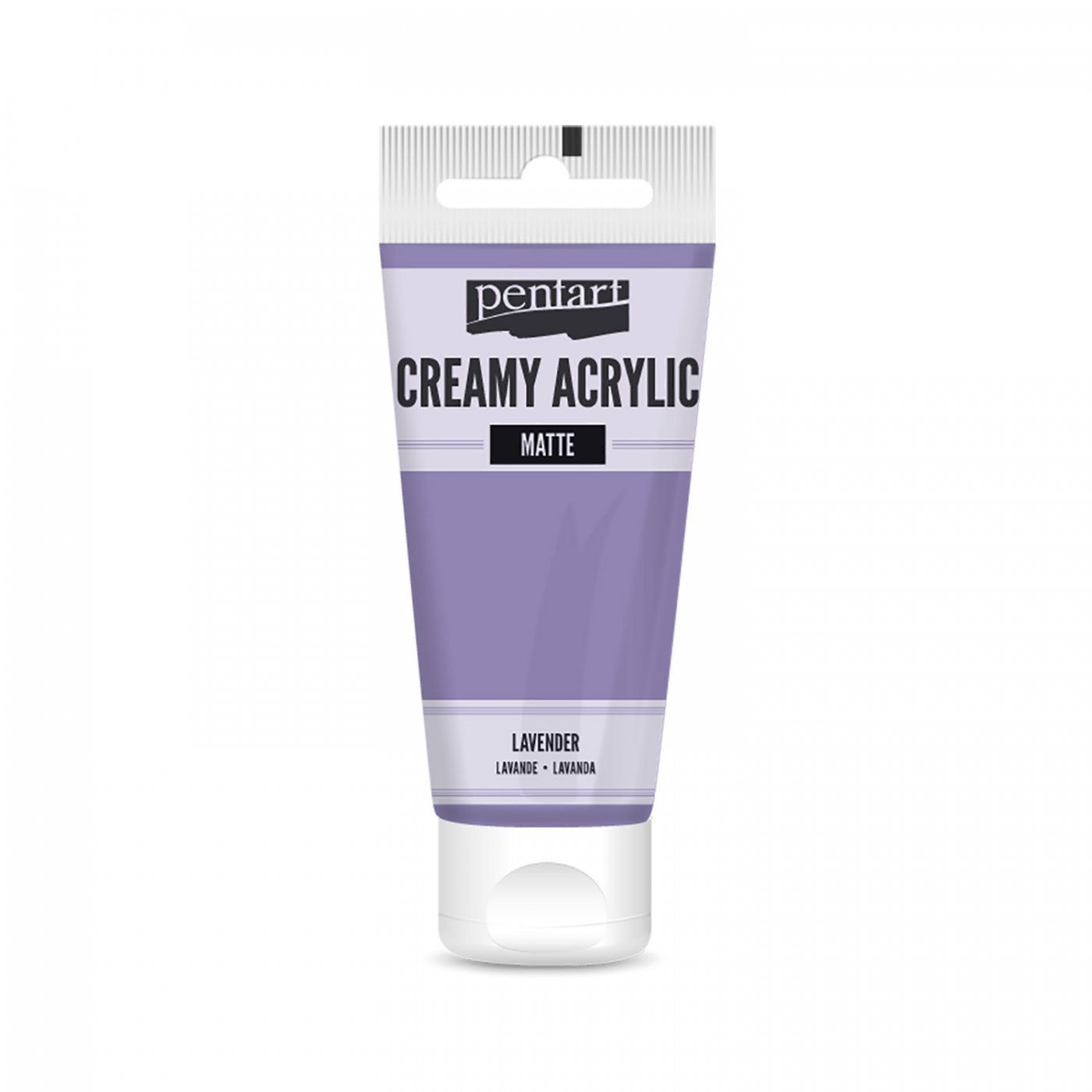 Akrylová farba krémová, matná, levanduľová, 60 ml