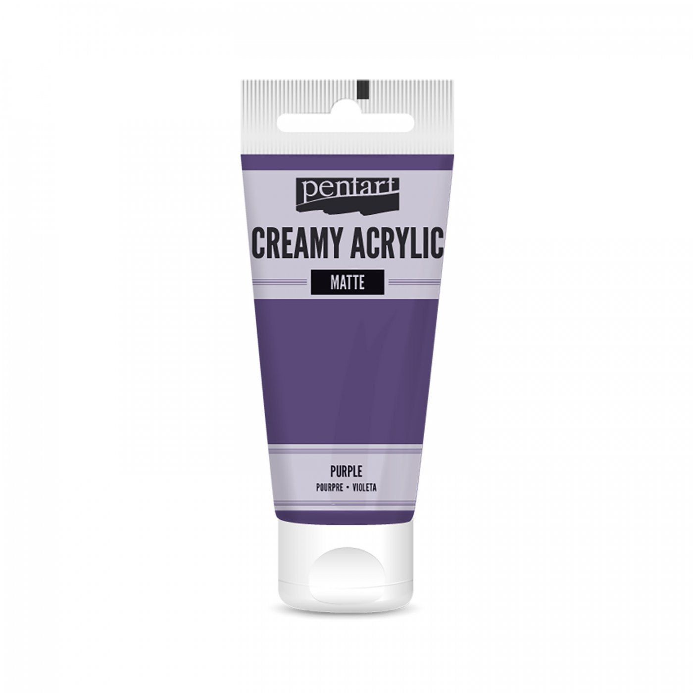 Akrylová farba krémová, matná, fialová, 60 ml