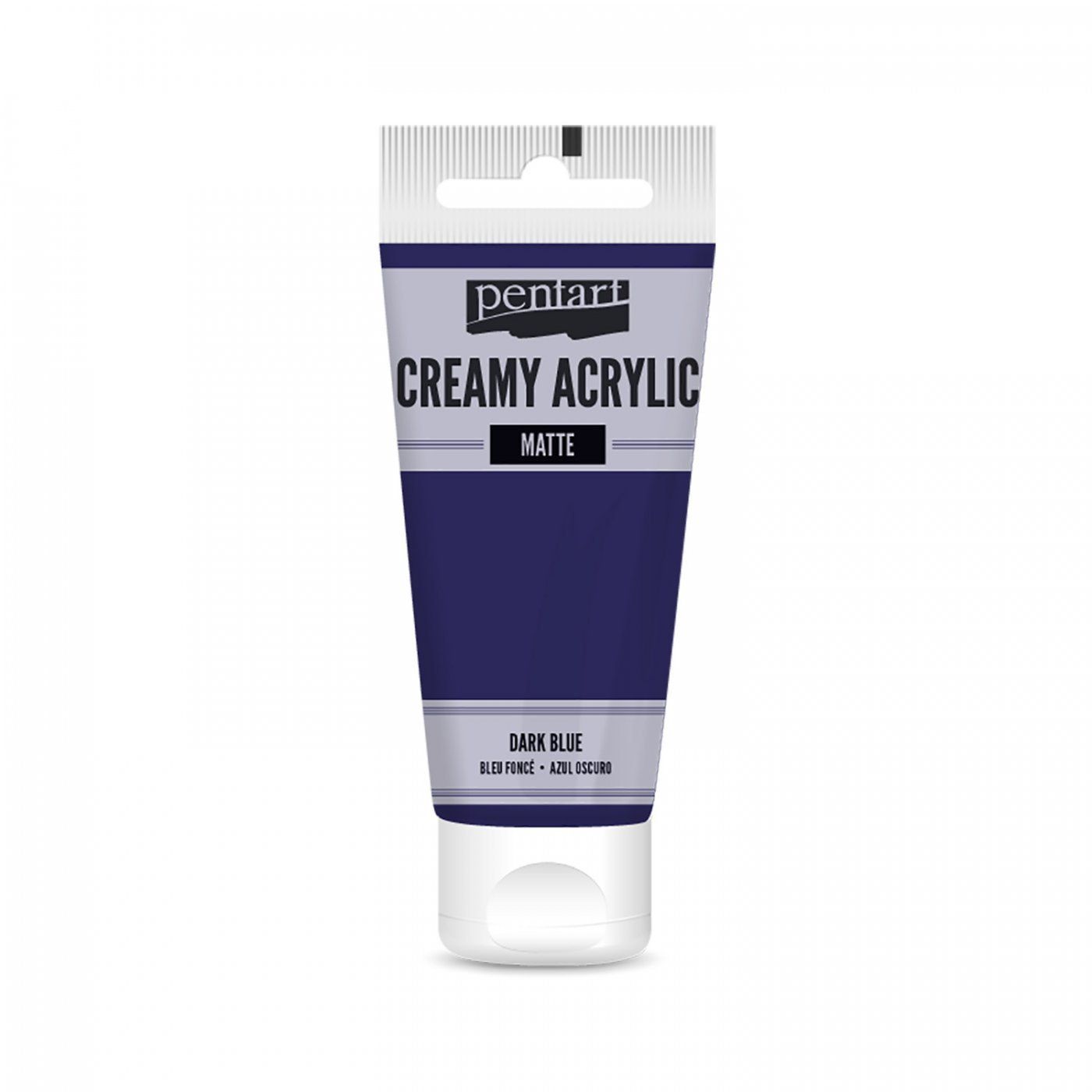 Akrylová farba krémová, matná, tmavá modrá, 60 ml