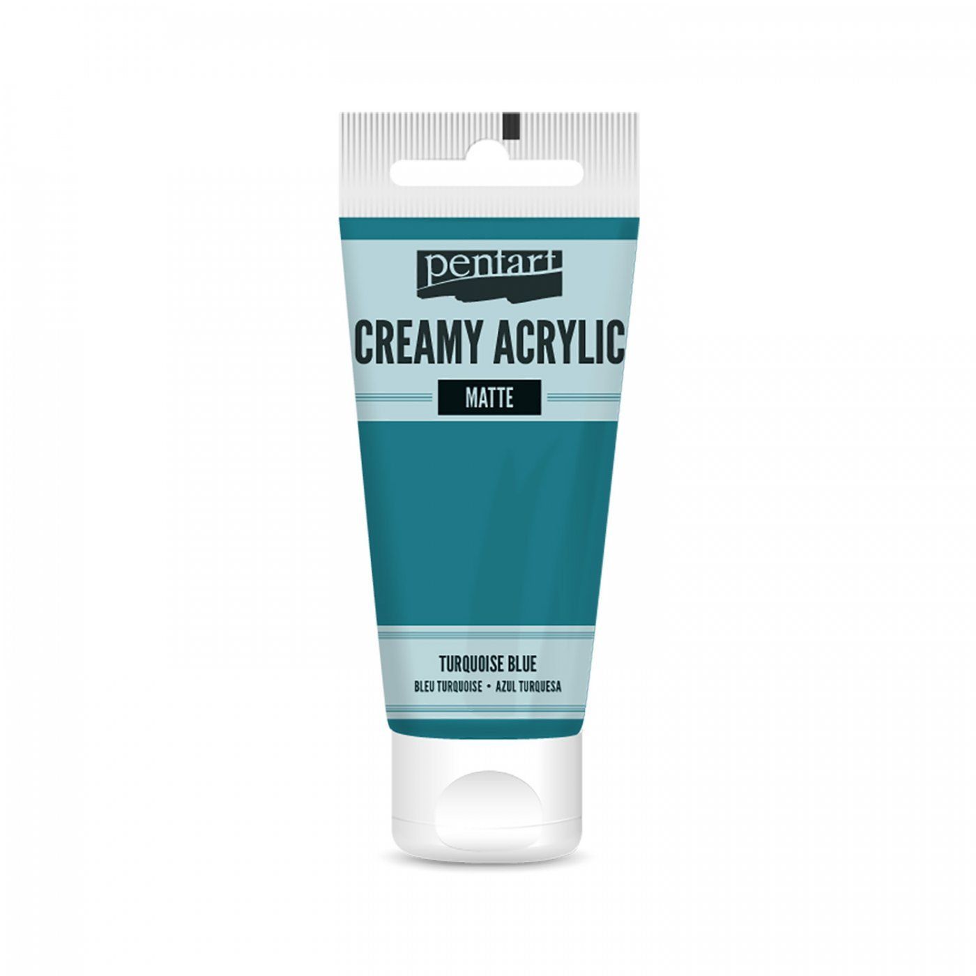 Akrylová farba krémová, matná, tyrkysová, 60 ml