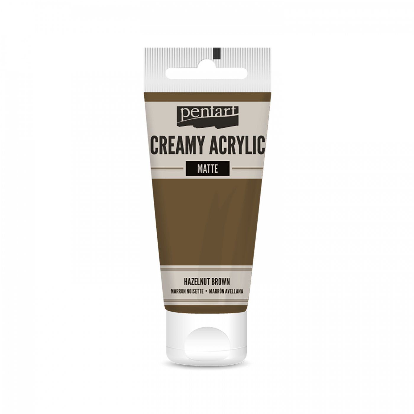 Akrylová farba krémová, matná, oriešková, 60 ml