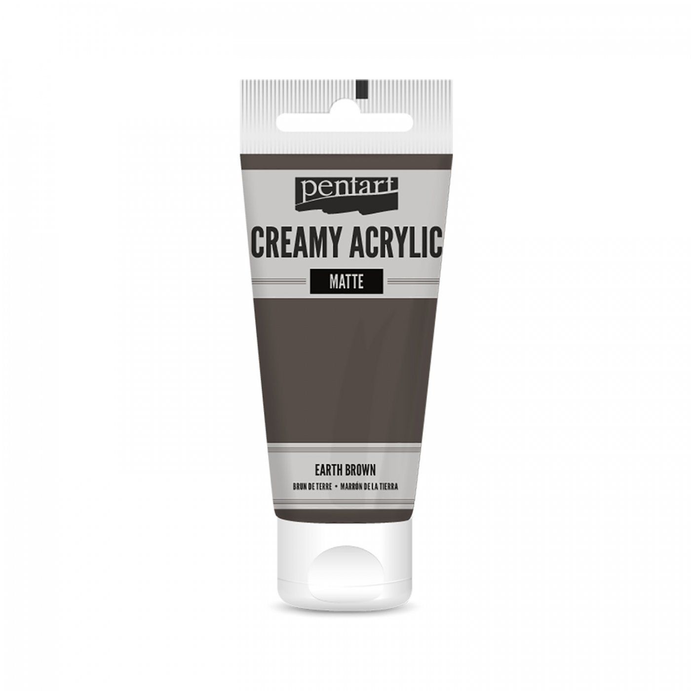 Akrylová farba krémová, matná, hnedá, 60 ml