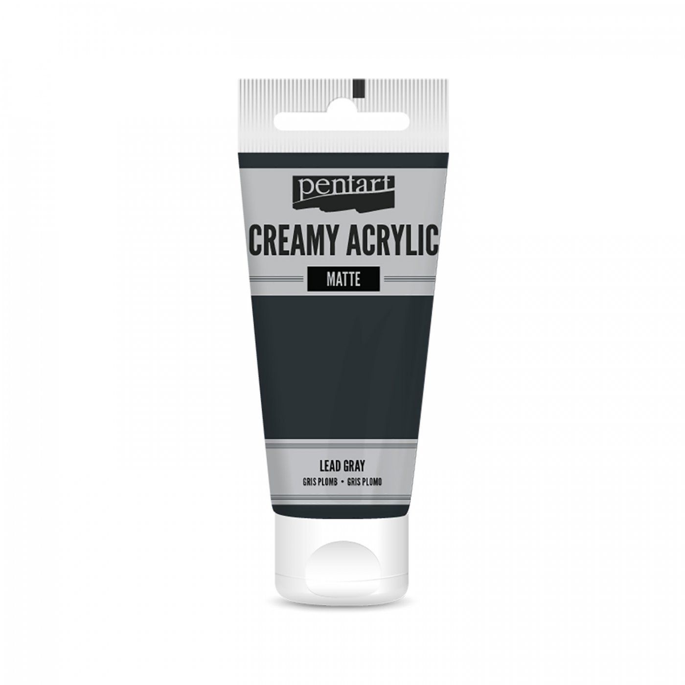 Akrylová farba krémová, matná, čierna, 60 ml