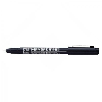 Kuretake, Fixka Mangaka 0.05, 010 Black