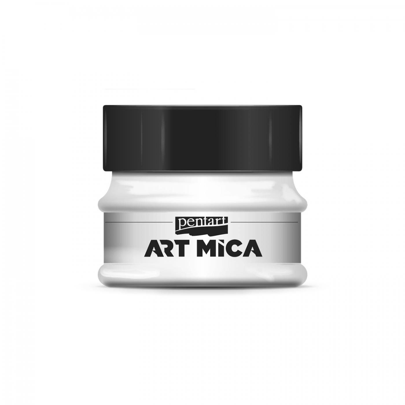Art Mica, práškový pigment 9 g, perleťová biela