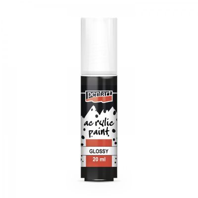 Akrylová farba lesklá 20 ml, čierna