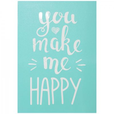 Samolepiaca šablóna,147 x 210 mm, You make me happy