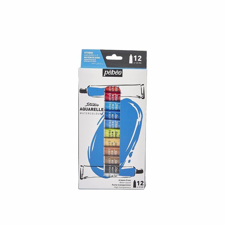 Sada Studio Aquarelle watercolours 12 x 12 ml