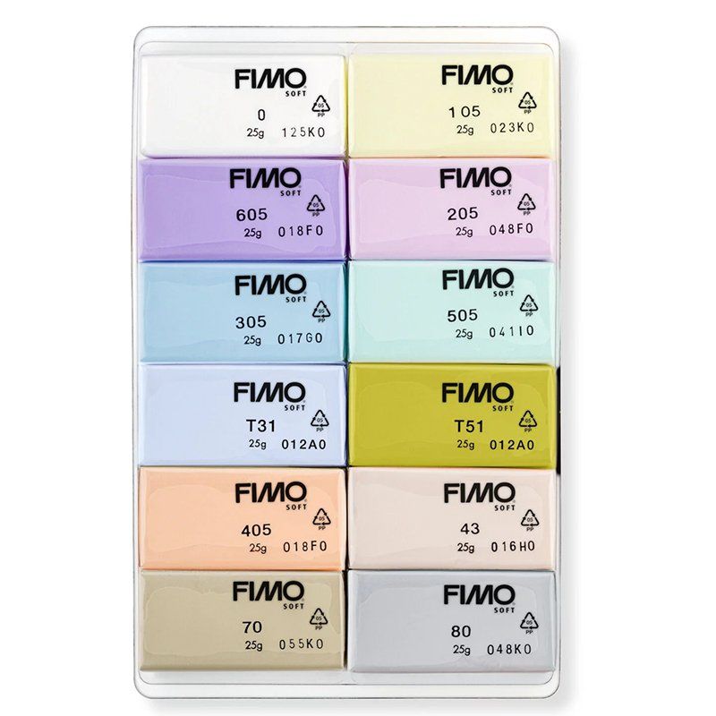FIMO Soft Sada PASTEL, 12 x 25 g
