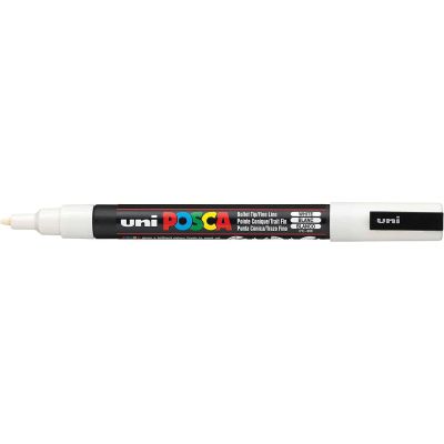 Uni Posca fixka PC-3M, 1,3 mm, biela
