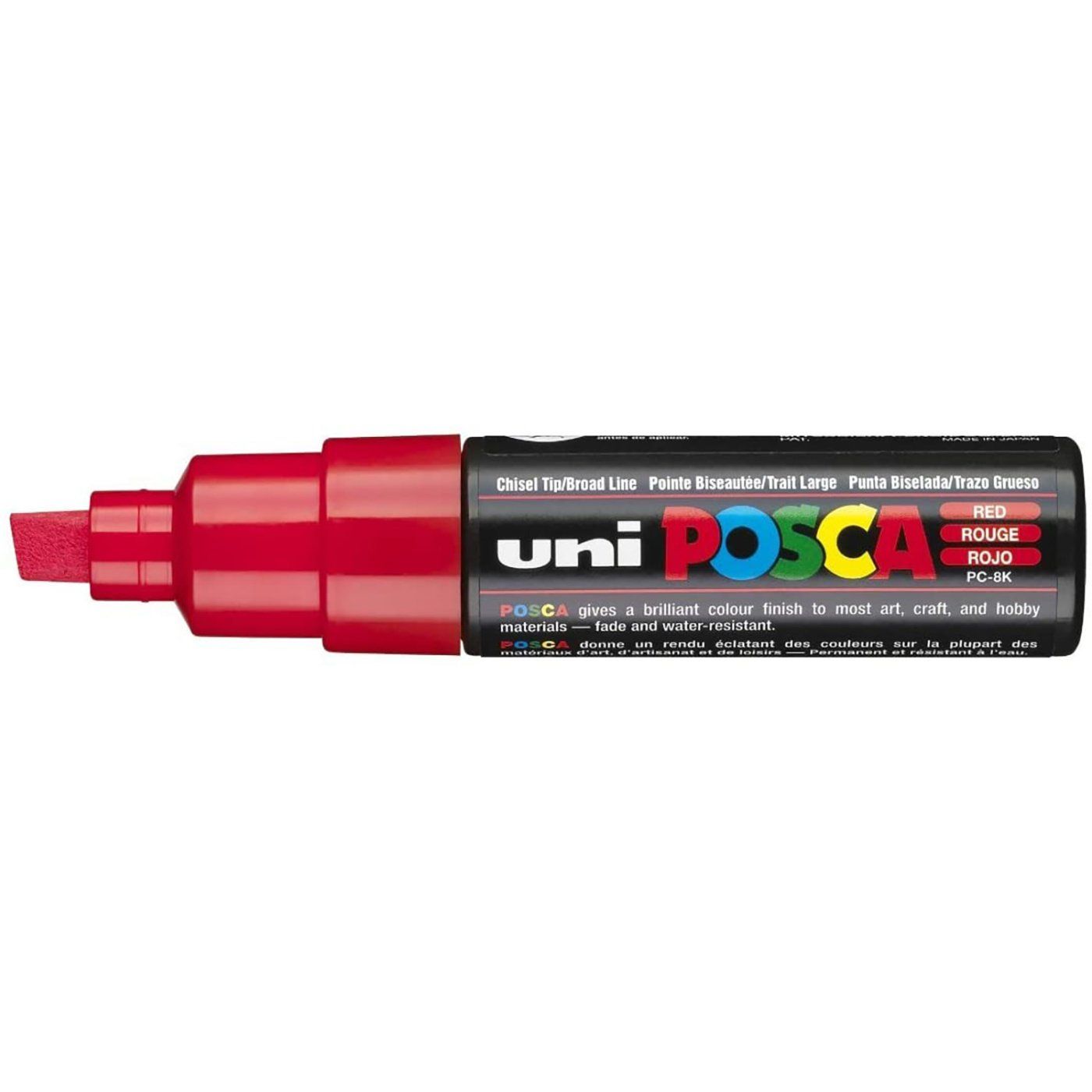 Uni Posca fixka PC-8K, 8 mm, červená
