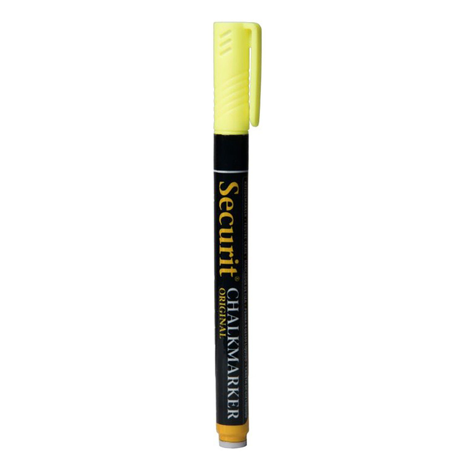 Kriedová fixka, Securit, hrot 1-2 mm, žltá