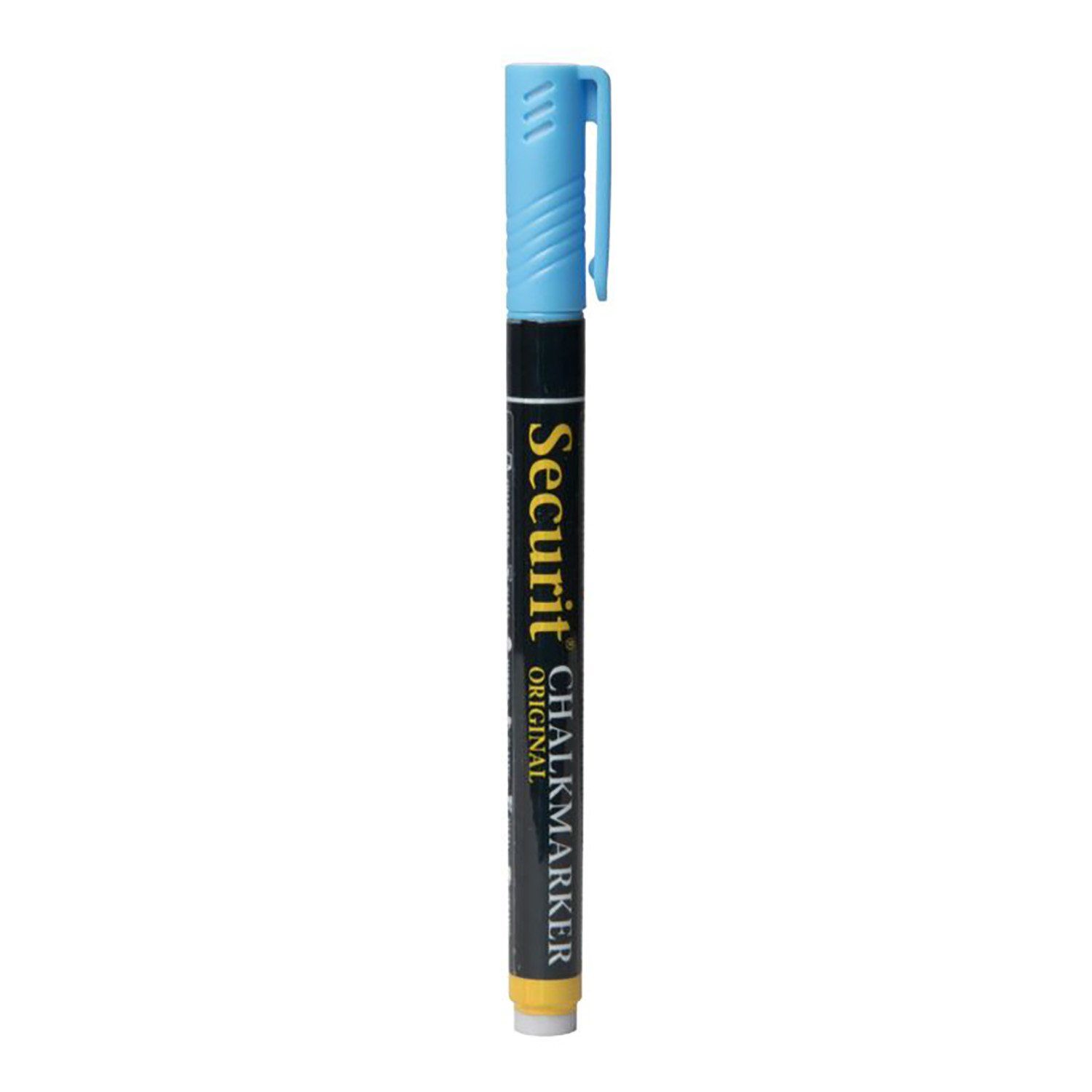 Kriedová fixka, Securit, hrot 1-2 mm, modrá