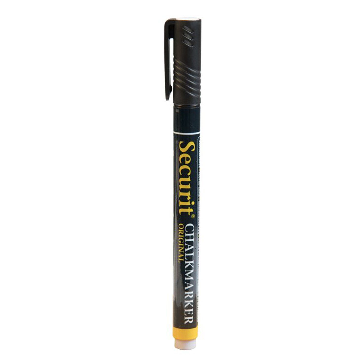 Kriedová fixka, Securit, hrot 1-2 mm, čierna