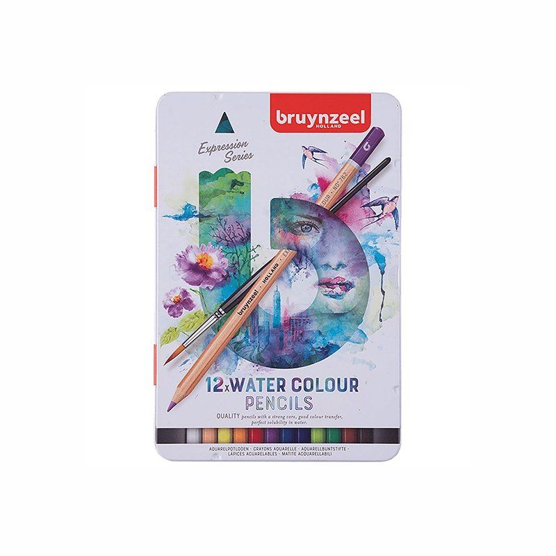 Bruynzeel, Akvarelové pastelky, sada 12 ks