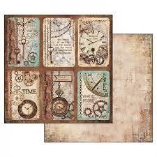 Mix scrapbookových papierov 30,5 x 30,5 cm, Steampunk 5 ks