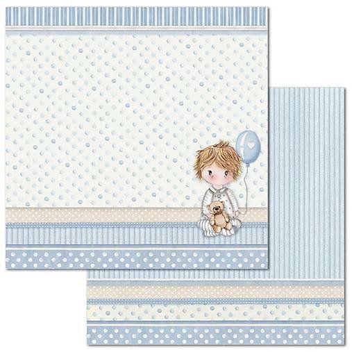 Mix scrapbookových papierov 30,5 x 30,5 cm, Pre chlapca 5 ks