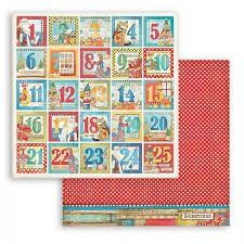 Mix scrapbookových papierov 30,5 x 30,5 cm, Vianoce 5 ks