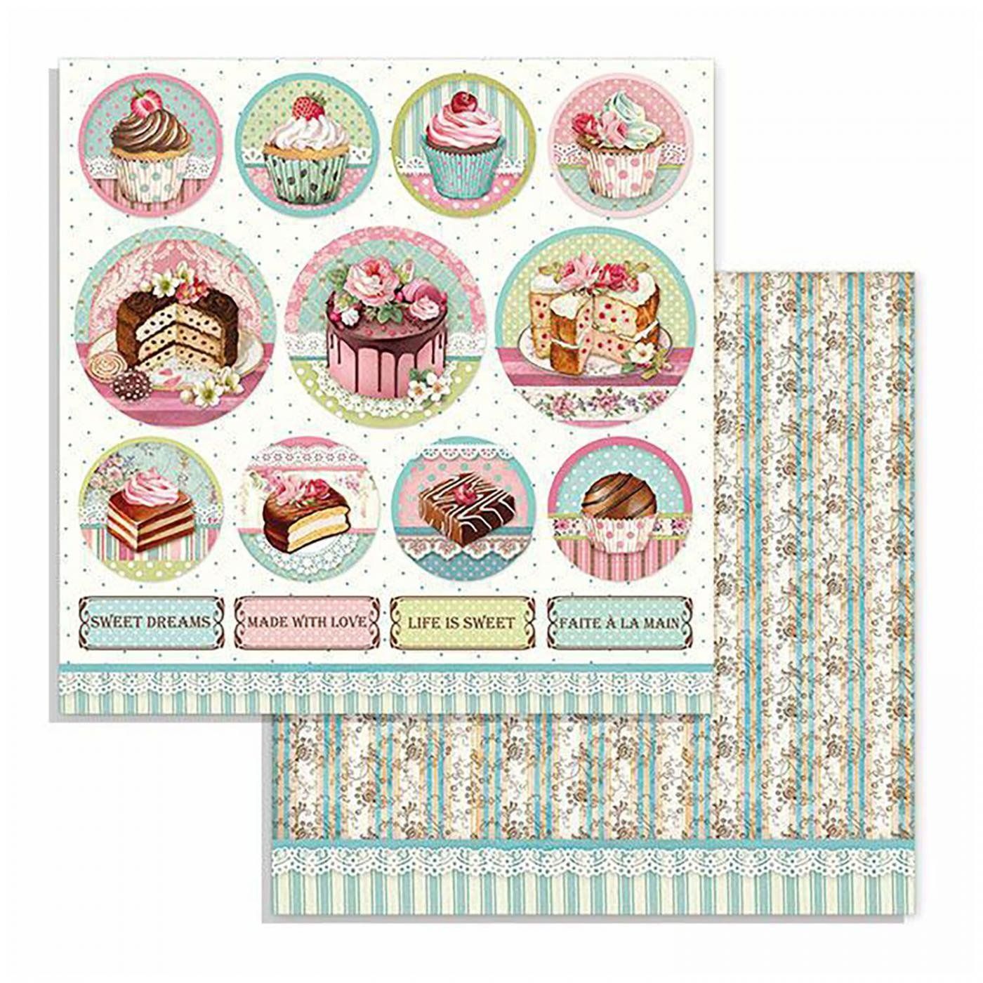 Mix scrapbookových papierov 30,5 x 30,5 cm, Náhodný mix 5 ks