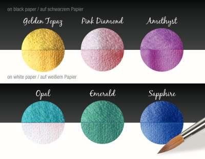 Finetec, Coliro Pearl color set Bling, 6 farieb
