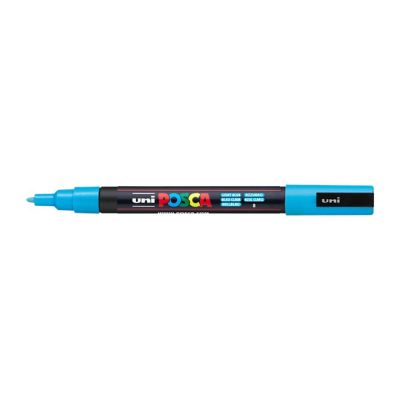 Uni Posca fixka PC-3M, 1,3 mm, svetlá modrá