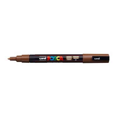 Uni Posca fixka PC-3M, 1,3 mm, hnedá