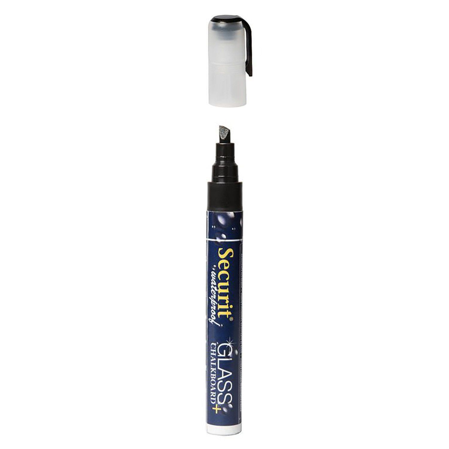 Vodeodolná fixka, Securit, hrot 2-6 mm, čierna