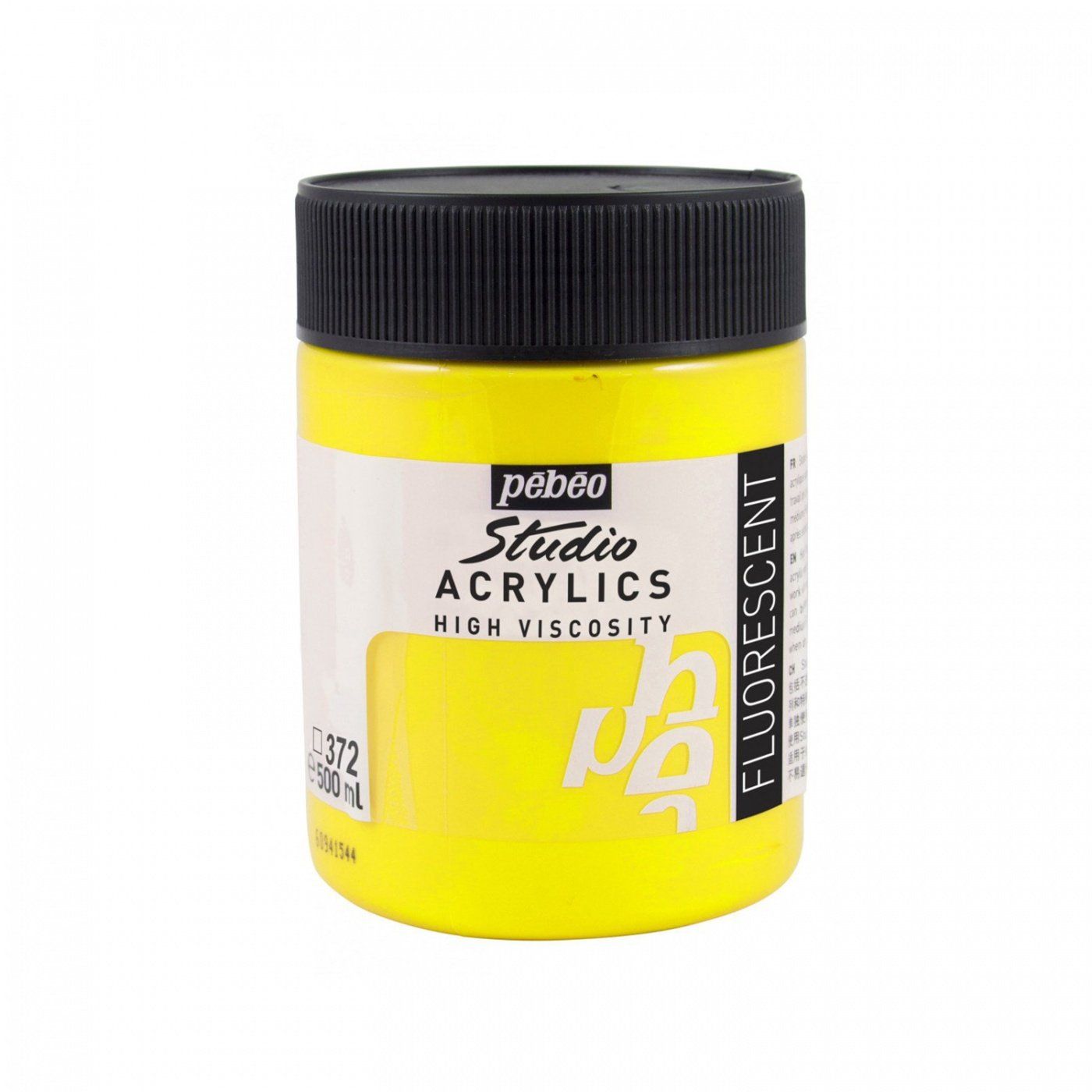 Studio Acrylics 500 ml, 372 Fluorescent yellow