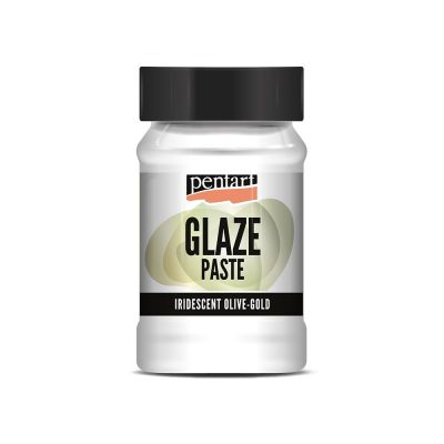 Glazúrovacia pasta, 100 ml, dúhová olivovozelená