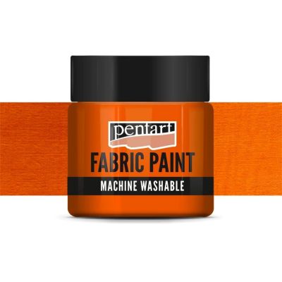 Farba na textil, 50 ml, krycia oranžová