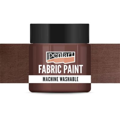 Farba na textil, 50 ml, krycia hnedá