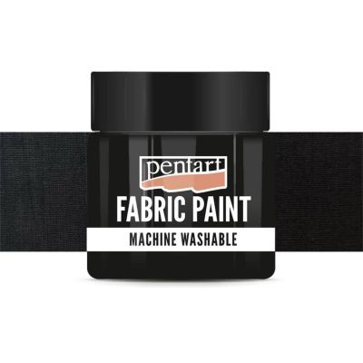 Farba na textil, 50 ml, krycia čierna