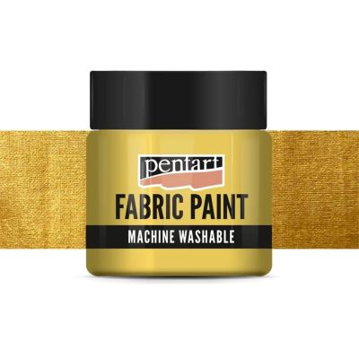 Farba na textil, 50 ml, krycia metalická zlatá