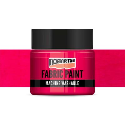 Farba na textil, 30 ml, krycia neónová ružová