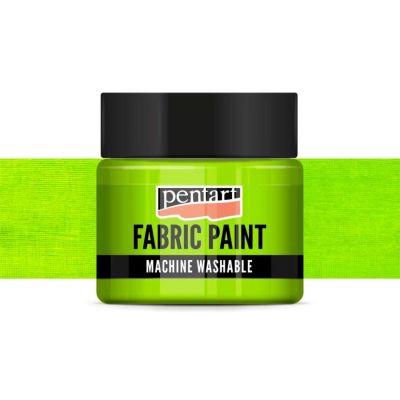 Farba na textil, 30 ml, krycia neónová zelená