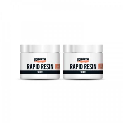 Rapid resin 1:1 set, živica, 80 ml, biela