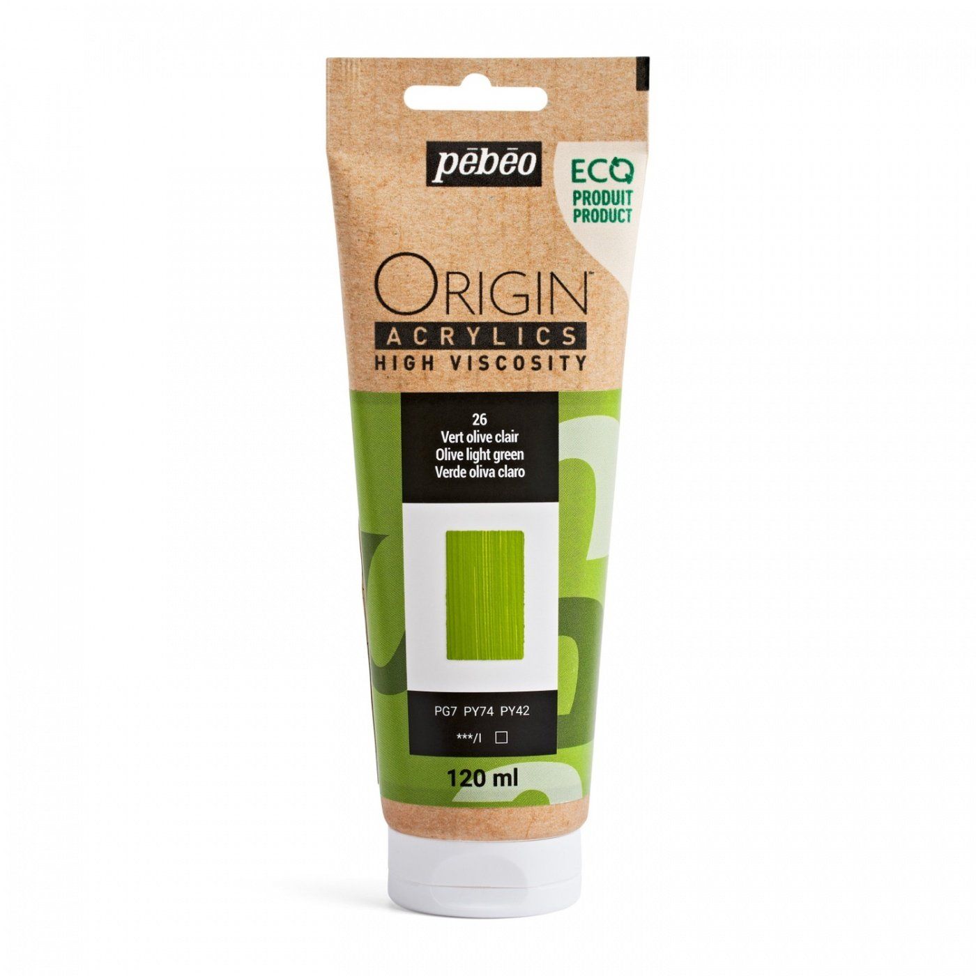 Origin Acrylics, 120 ml, light olive green