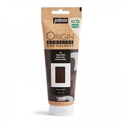 Origin Acrylics, 120 ml, burnt umber