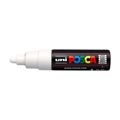 Uni Posca fixka PC-7M, 4,5-5,5 mm, biela