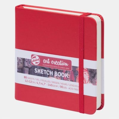 Art Book, Art Creation, blok na skicovanie, 12 x 12 cm, červený