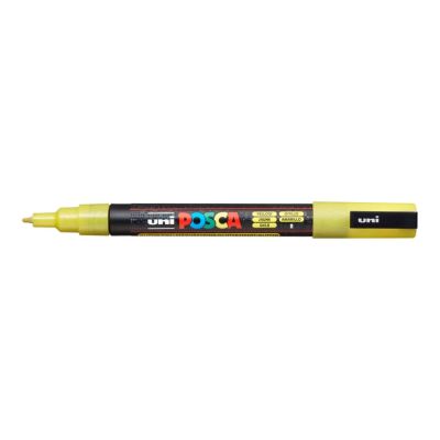 Uni Posca fixka PC-3ML, 1,3 mm, žltá glitter