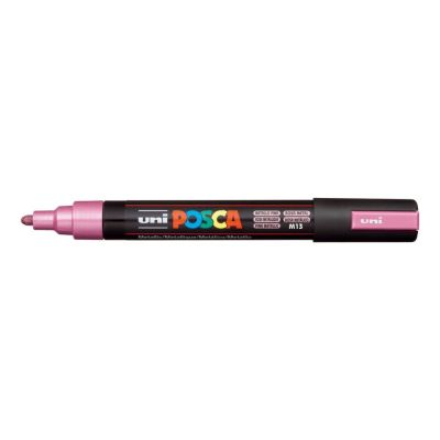 Uni Posca fixka PC-5M, 2,5 mm, metalická rúžová