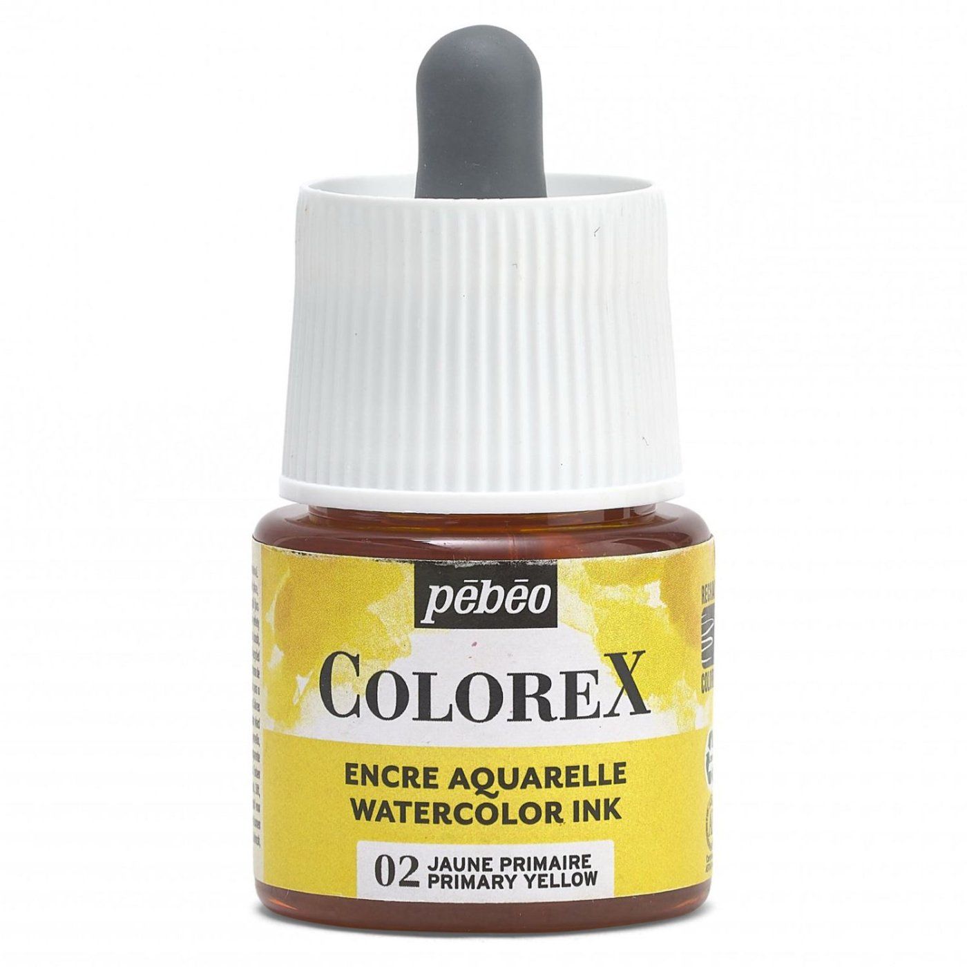 Akvarelový atrament COLOREX, primary yellow 45 ml