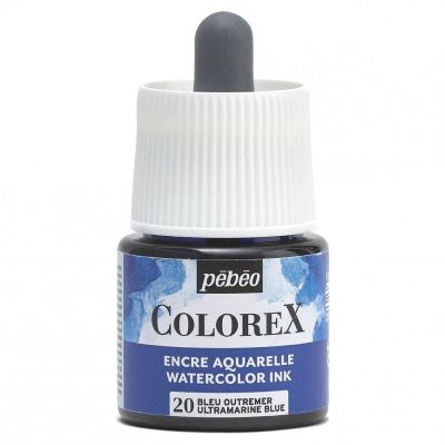 Akvarelový atrament COLOREX, ultramarine blue 45 ml