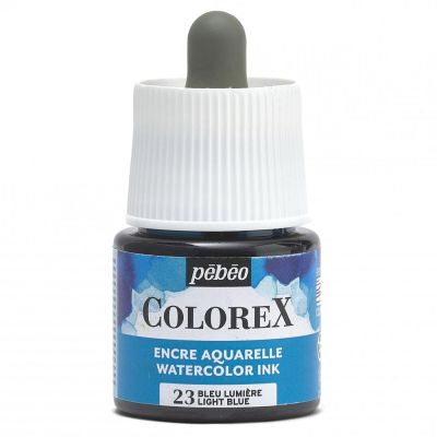Akvarelový atrament COLOREX, light blue 45 ml