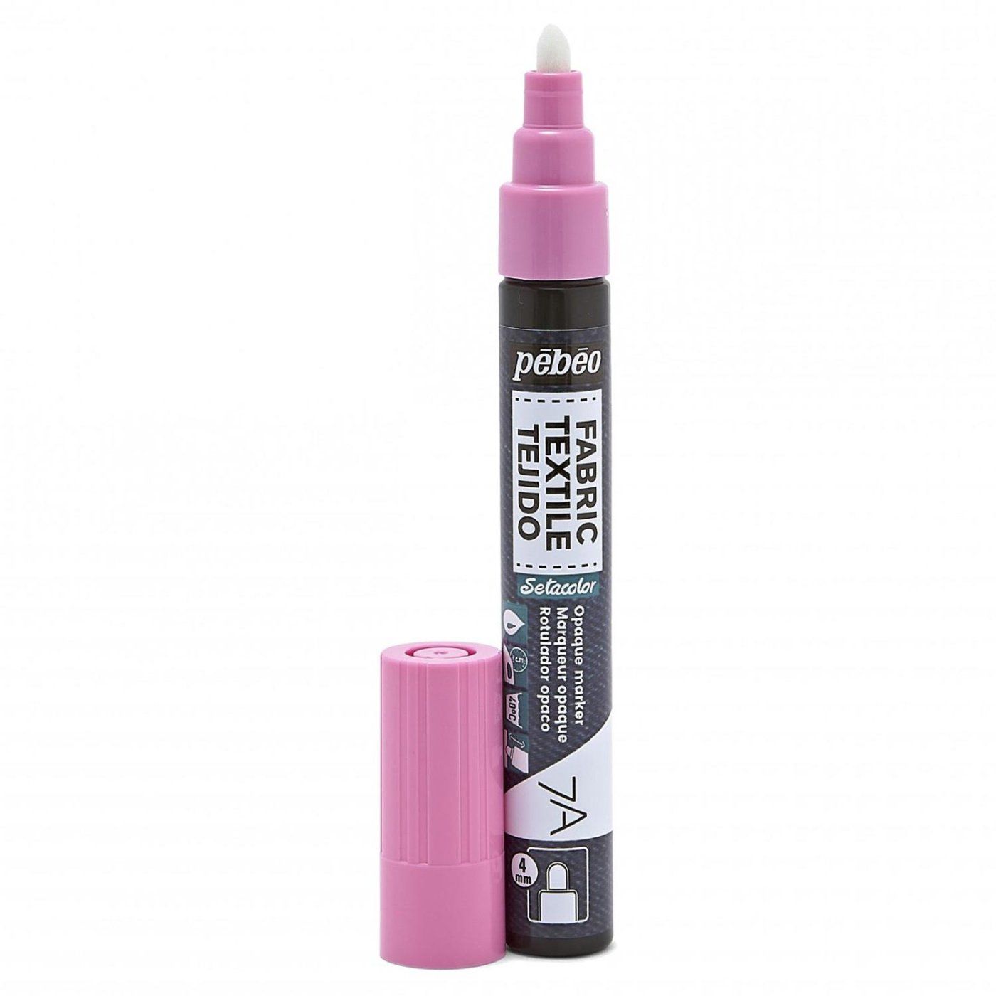 Fixka na textil 7A Pink, 4 mm